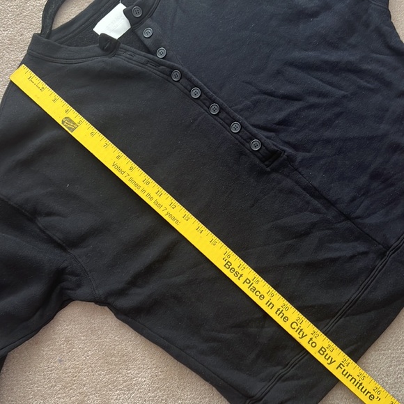 Citizens of Humanity Cora Henley Sweatshirt Black - Picture 13 of 13